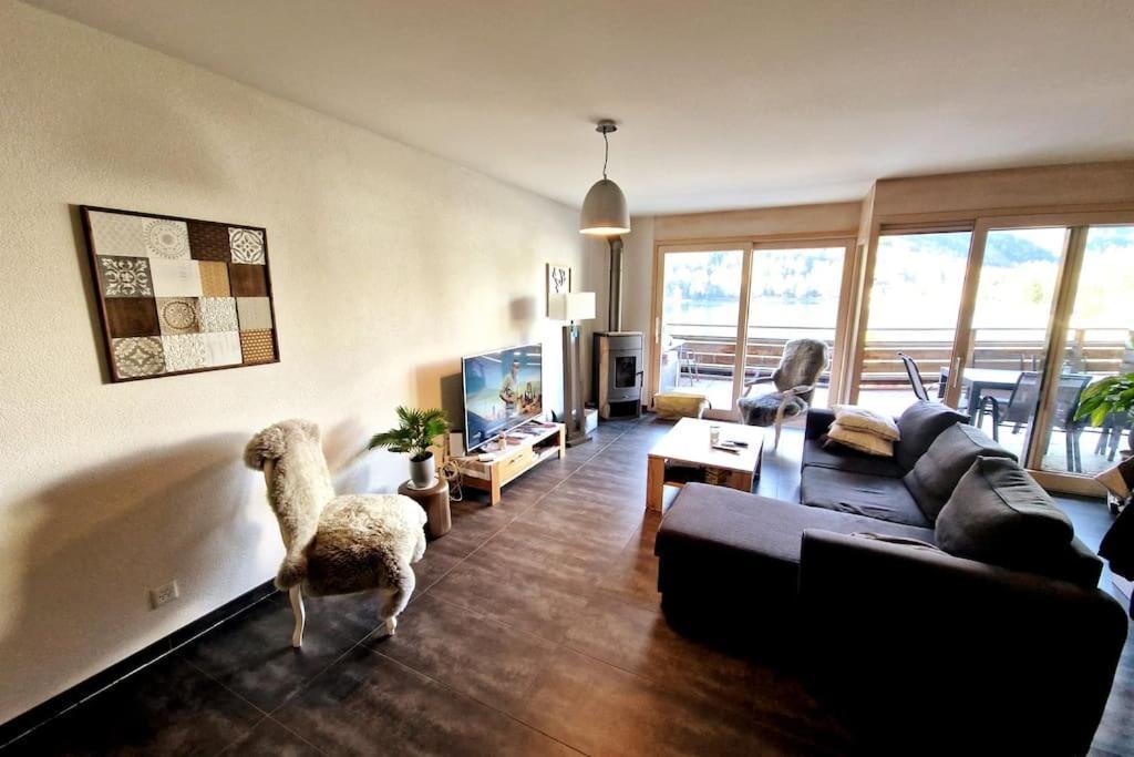 Superbe Appartement Champex-Lac Avec Piscine Et Sauna Buitenkant foto